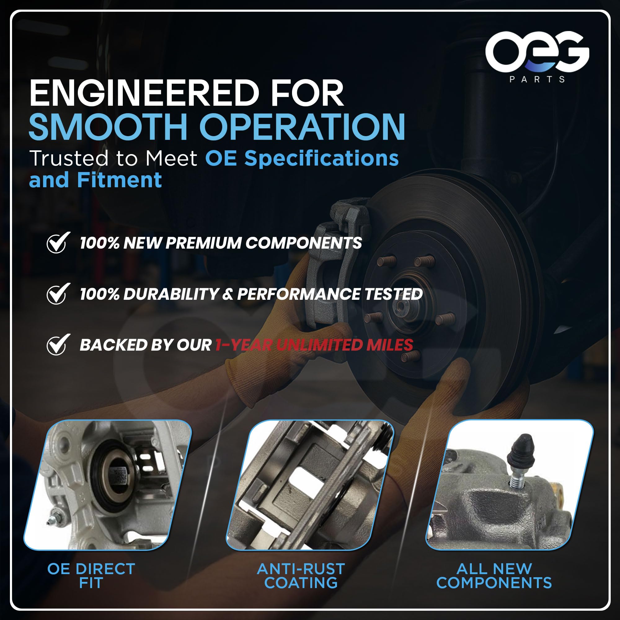 Amazon | OEG Parts New ブレーキ キャリパー W/ブラケット リア右