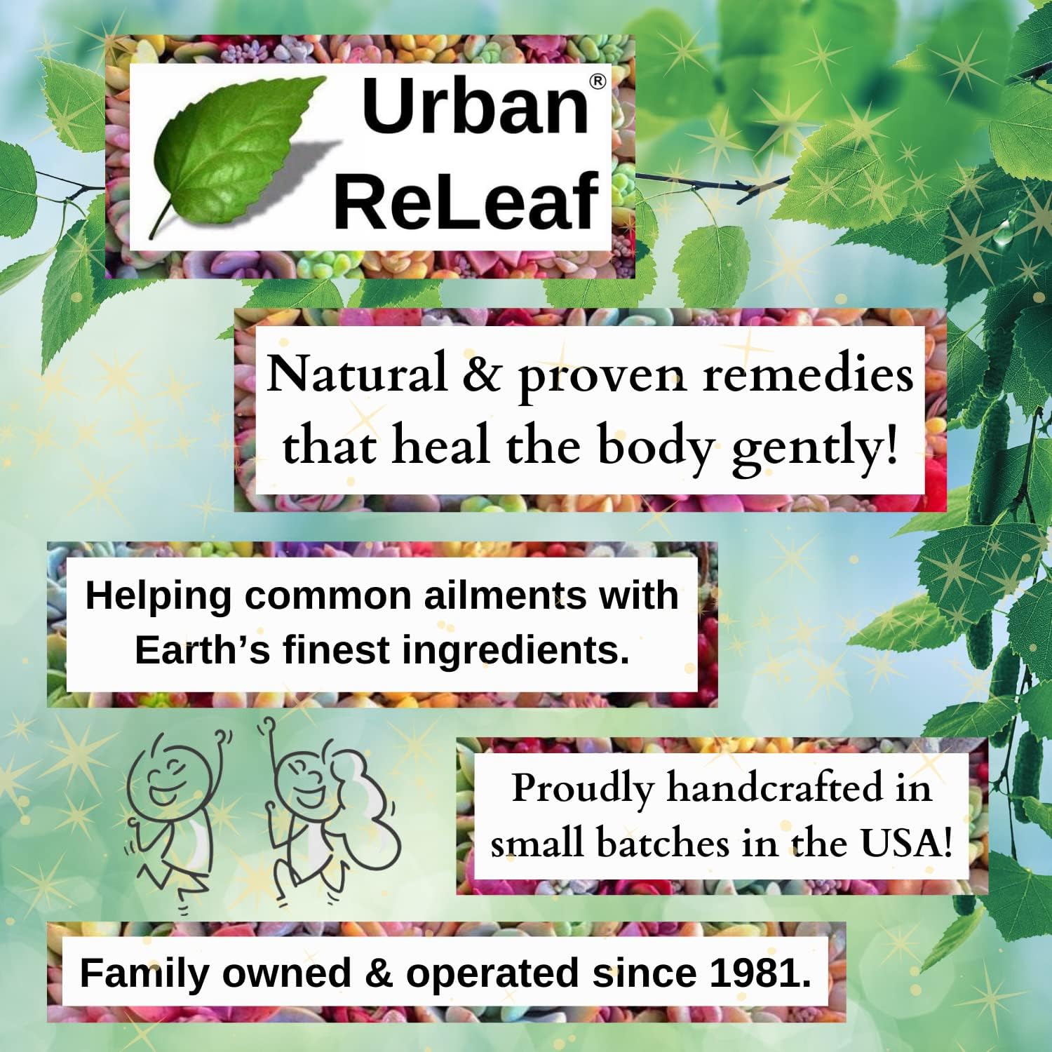 Buy 1 get 1 Urban ReLeaf BLESSING SALT! Blessed Dead Sea Salt from Israel. Holy Ceremony Wedding Anointing Baptism Meals Housewarming, Healing Minerals, 6 oz