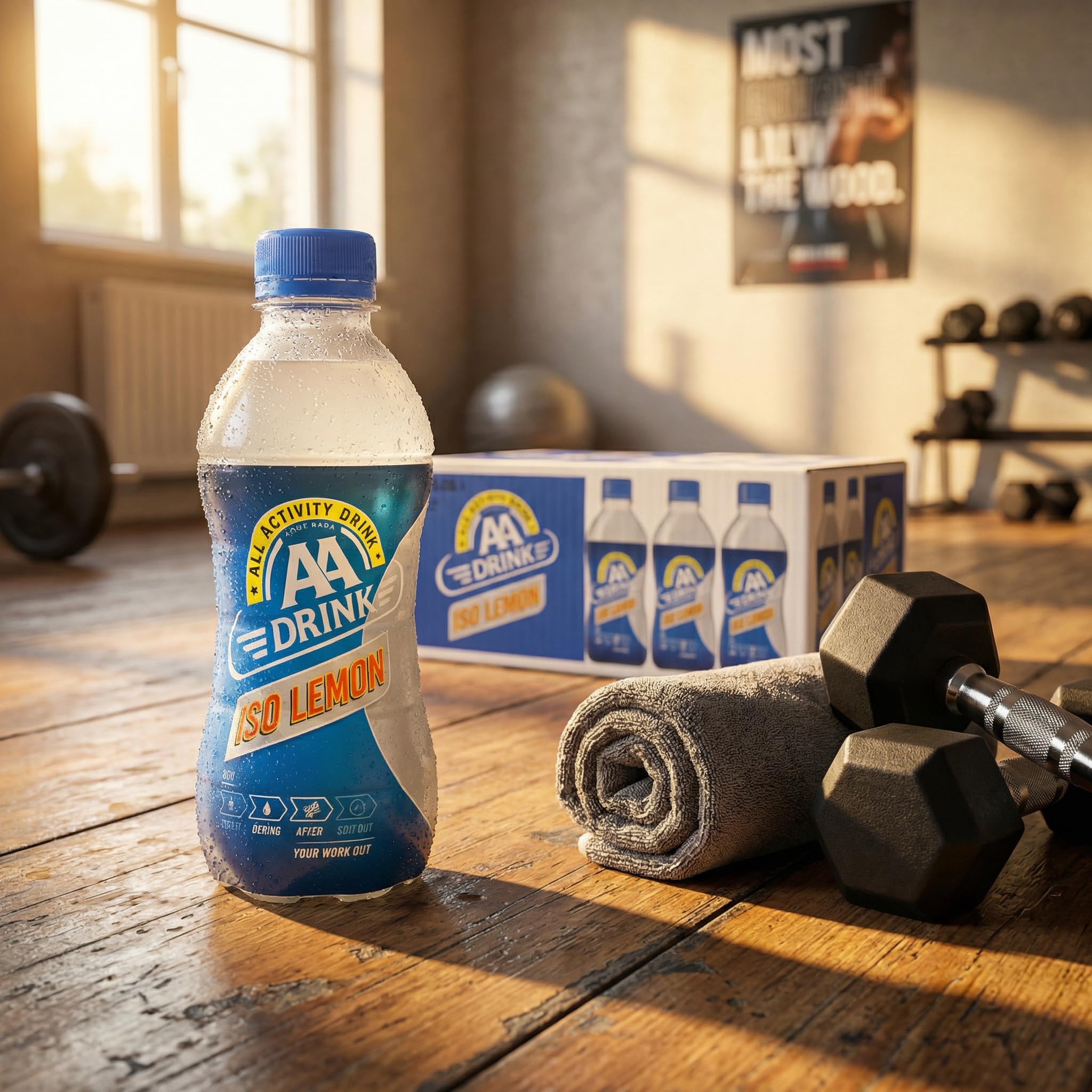 AA Drink Iso Lemon 24x33cl isotonisches Sportgetränk (inkl. 6.-€ Pfand: 19,99 + 6,00€)
