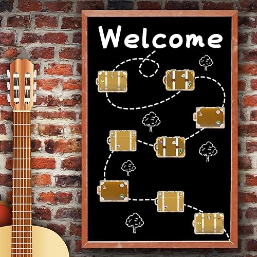 Miniatura 2 de Junkin 60 piezas de equipaje Travel The Map Mini Accents, Mini Maleta, Recortes de Viajes Mundiales, Decoración para Tablero de Anuncios para