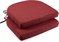 Vista 39 de downluxe Cojines para sillas de interior para sillas de comedor, almohadillas de espuma texturizada suaves y cómodas para sillas de cocina con lazos