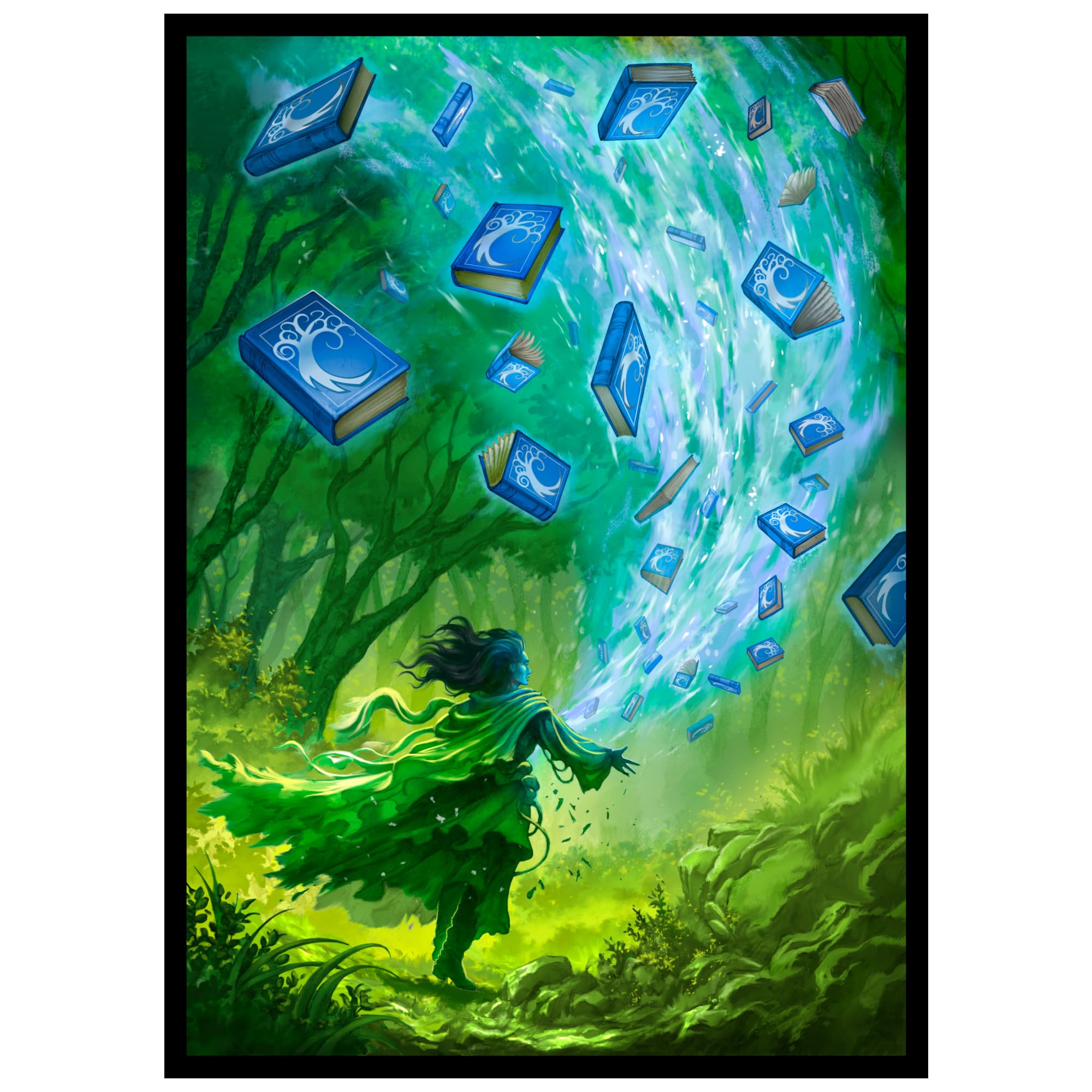 mtg card painting Amazon.com: Realm Guard 100ct Textured TCG/MTG Card Art Sleeves (Blue/Green  Wizard) : Toys & Games