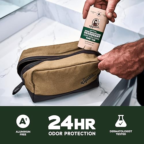 Miniatura 2 de Desodorante natural para hombre, desodorante sin aluminio de Dr. Squatch - Desodorante natural - Hecho con postbióticos y carbón - Desodorante para