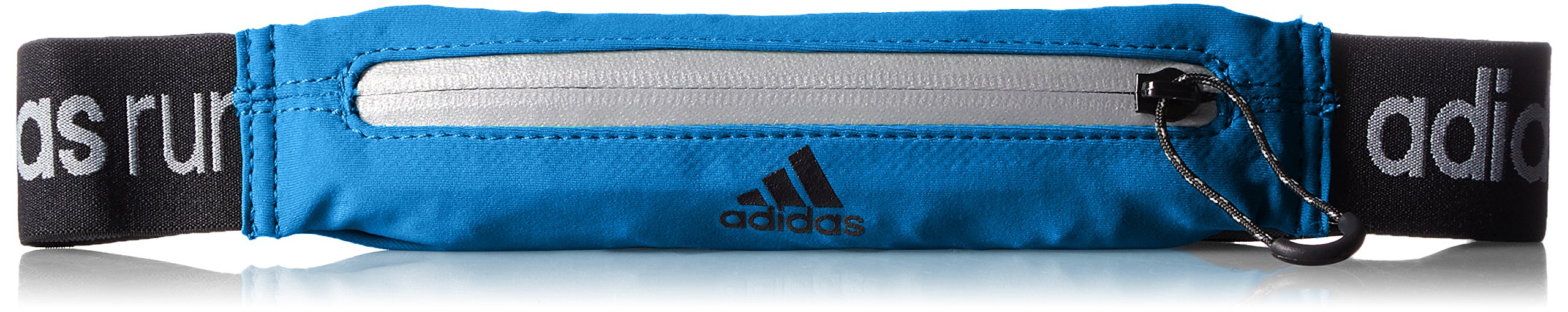 adidas Run Belt - Cinturón Unisex, Color Negro/Gris, Talla única