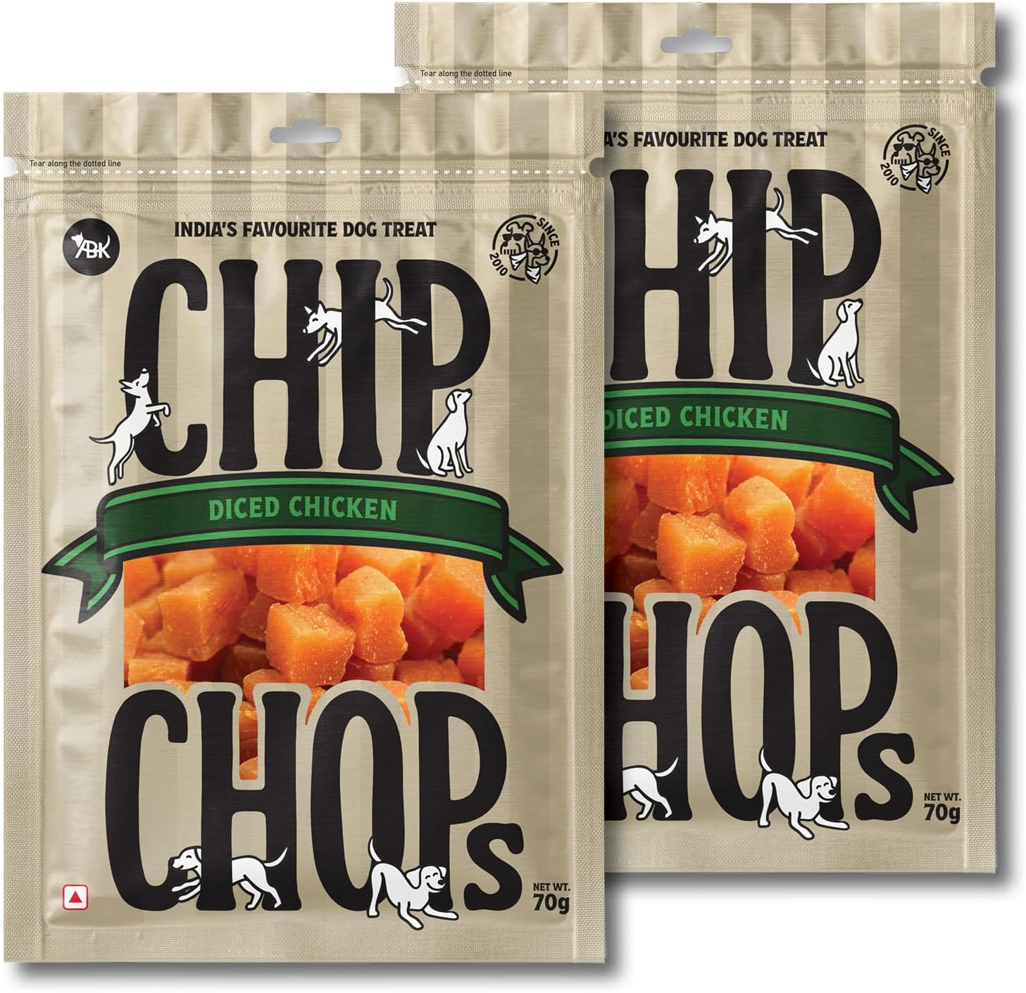 - Diced Chicken Dog Treat, Easily Digestible, Healthy Dog Treat, Perfect for Snacks, Suitable for All Dog Breeds, Each 70gm(Pack of 2)