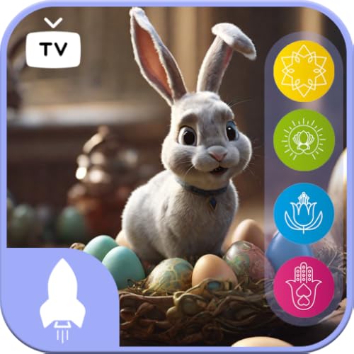 Retraite Bienheureuse du Lapin de Pâques: Chasse Aux Œufs Sereine, Musique Relaxante, Scènes Ambiantes, Lueur Des Bougies,Somnifère