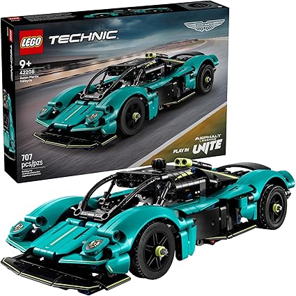 LEGO Technic Aston Martin Valkyrie Toy Car - Kids Model Kit Toy for Boys and Girls, Ages 9+ - Vehicle Building Set for Pretend Play & STEM Learning - Sports Car Gift Idea for Birthdays - 42208