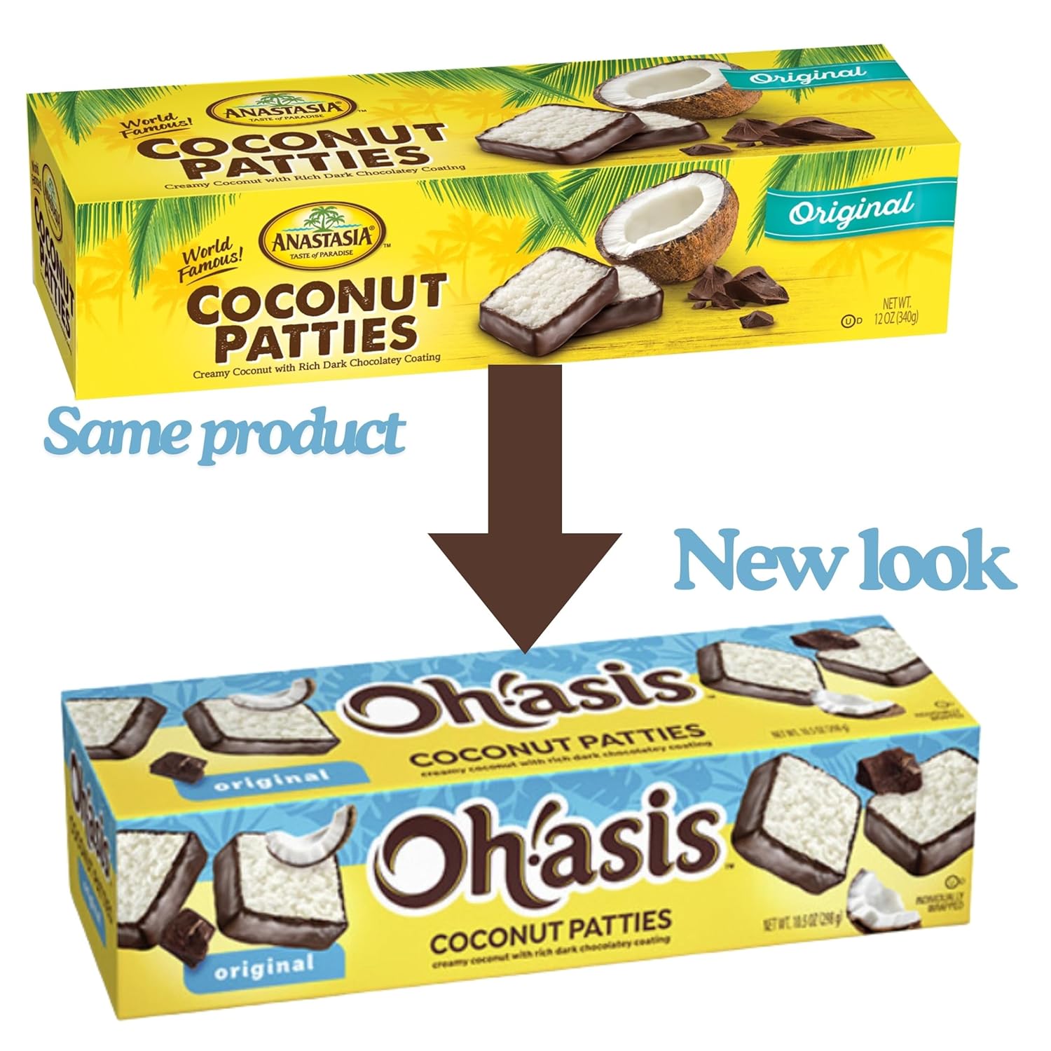 Coconut Patties, Chocolate, Oh Asis! Anastasia Coconut Patties Original, key Lime Patties and Pina Colada Patties, (3 count) 10oz, Variety pack