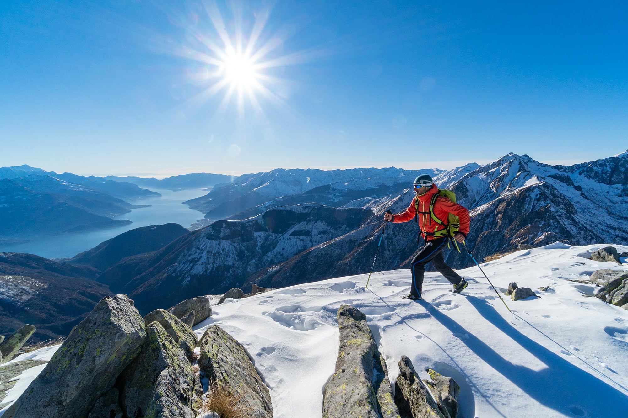 Nortec Crist 2.5 - Crampón ligero con funda para el invierno de seguimiento de invierno sobre hielo y nieve, fabricado en Italia