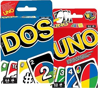 IQEPXTGO UNO DOS Card Game UNO Playing Card Game with 108 Cards, Card Game for Kids and Families Gift for Players 7 Years & Older