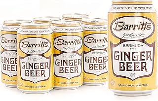 Barritt's Original Ginger Beer, Non-Alcoholic Soda Cocktail Mixer, 12 fl...