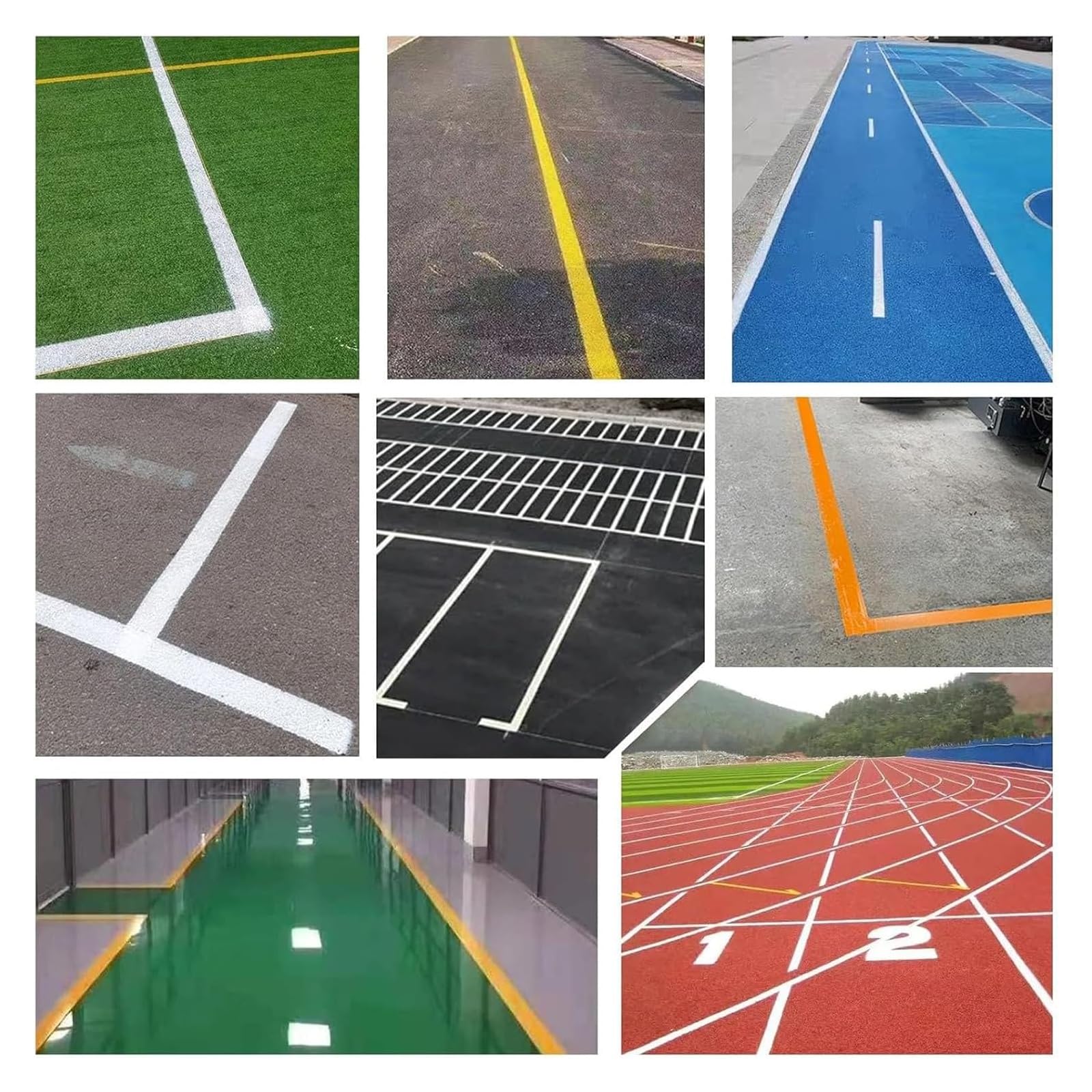 Macchina per La Marcatura di Linee con Trasferimento A Ruota, Marcatore di Linee con Vernice Spray per Scuole, Sport, Garage, Disegna Linee Rette/Curve/Cerchi