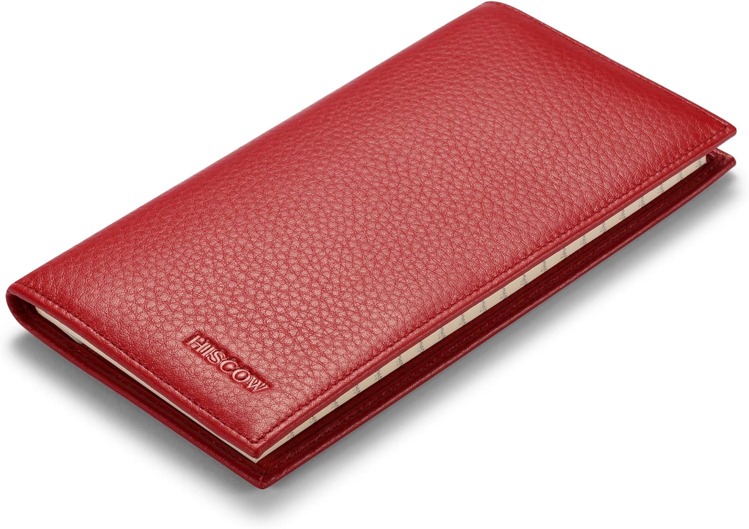 HISCOW Minimalist Checkbook Cover - Full Grain Leather - Image 5