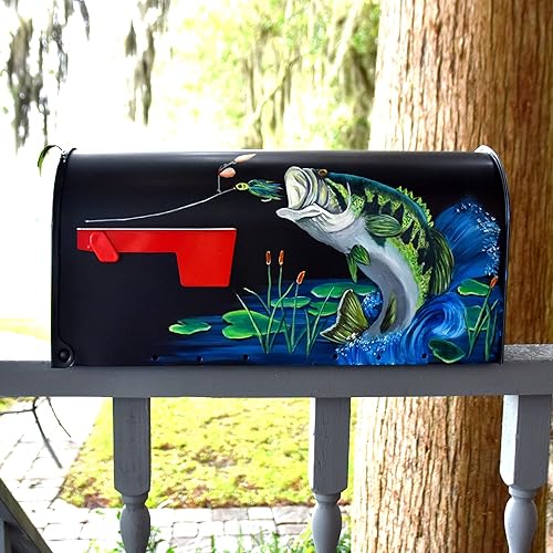 Miniatura 4 de Buzón pintado a mano con número de casa