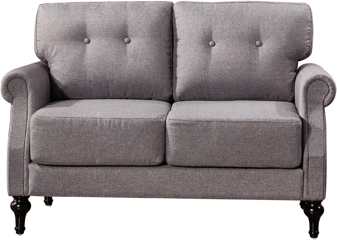 Container Furniture Direct Myer Linen Upholstered Classic Tufted