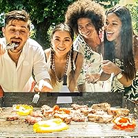 Vista 6 de Soporte para espátulas de parrilla, estante de herramientas de parrilla ajustable de acero inoxidable para Blackstone, Camp Chef, Royal Gourmet