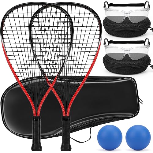 Seenelling Racquetball Racket Set of 2 with Carry Bag, 2