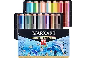 MARKART 72-Count Colored Pencils for Adult Coloring Books