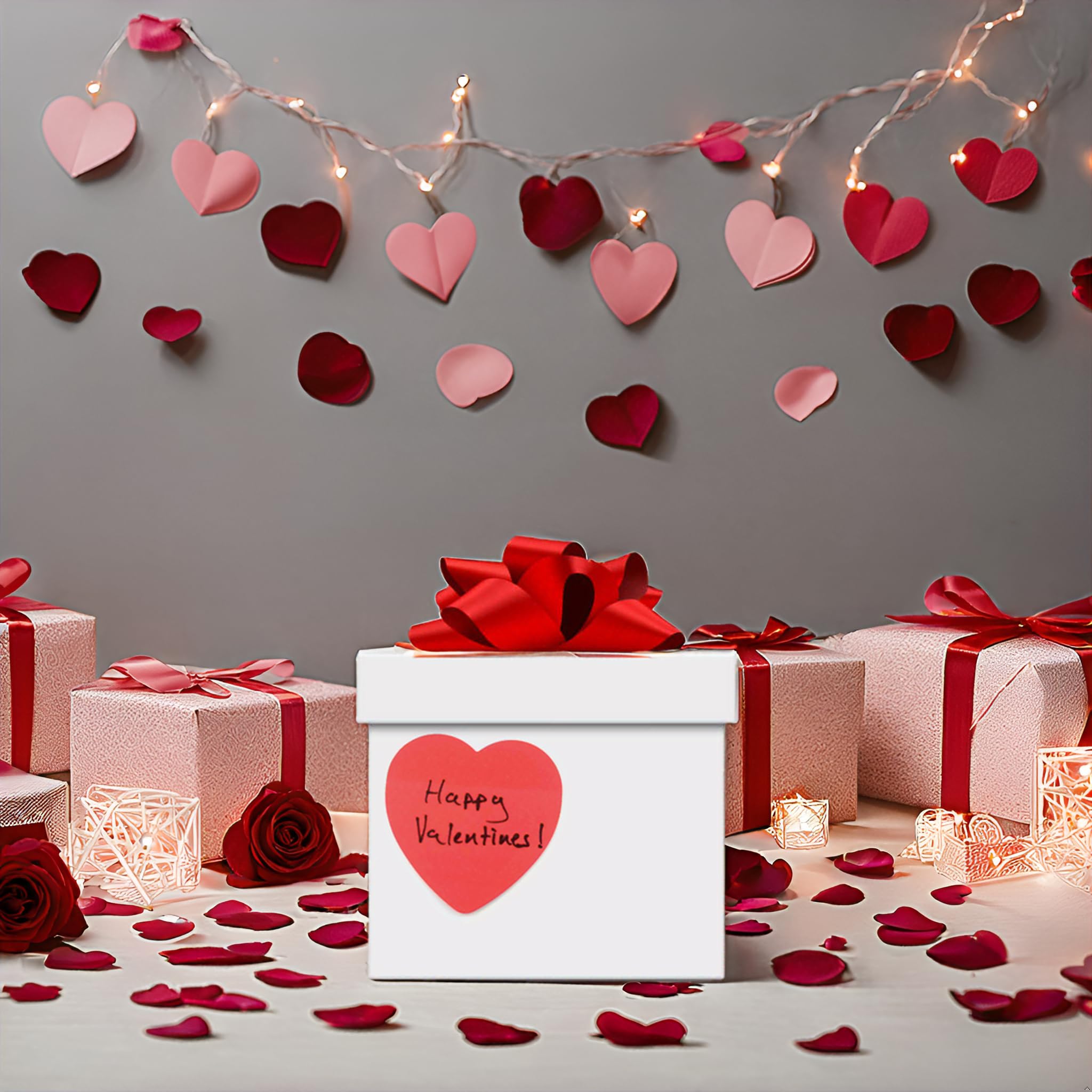 Evergreen Goods Haftnotizen in Herzform, Rot, 24 Blöcke, 100 Blatt pro Block, perfektes Geschenk für Valentinstag, Jahrestag, Zuhause, Büro, Klassenzimmer, entfernbare Haftnotizen, 76 x 76 mm