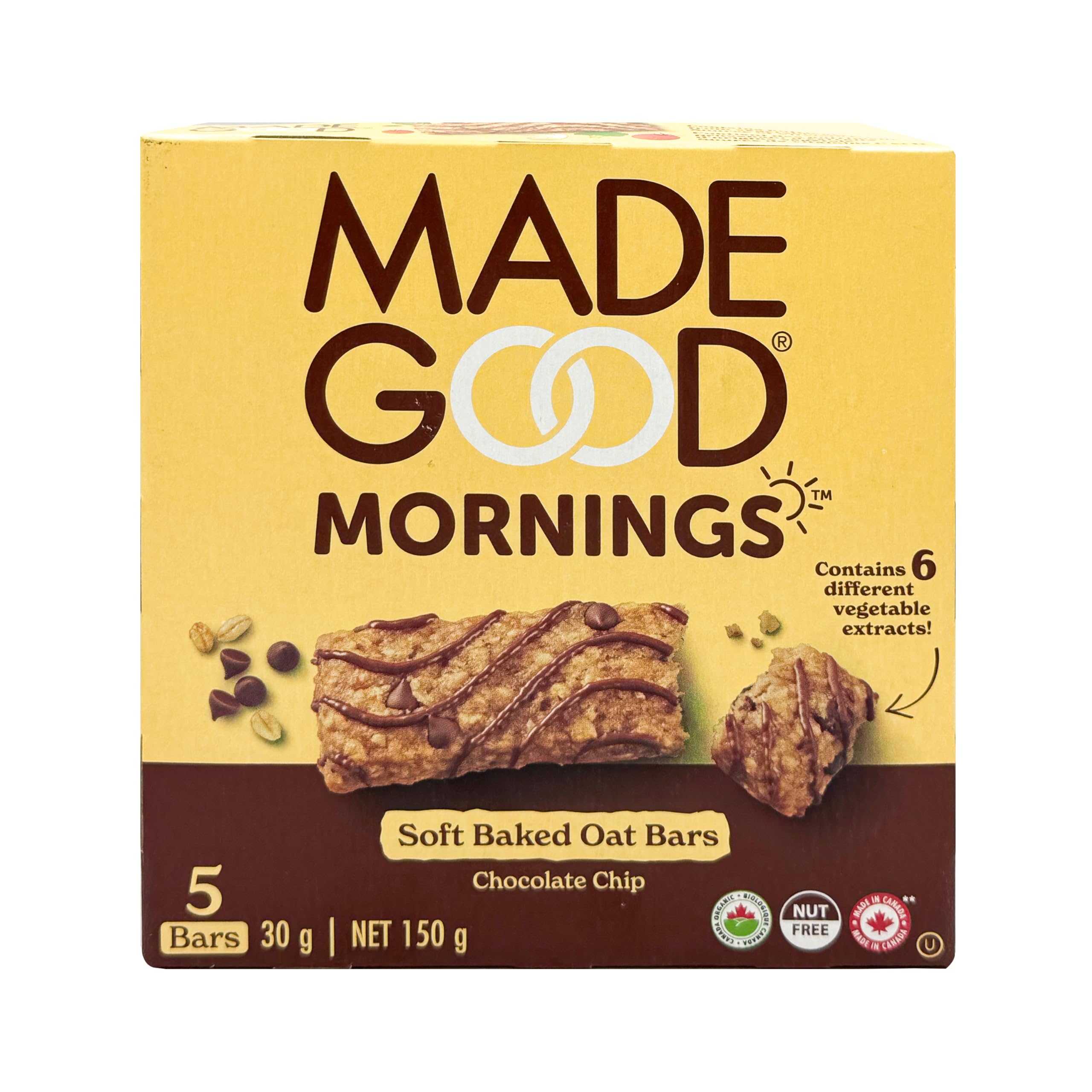 Made Good Chocolate Chip Soft Baked Oat Bars, 30 GR