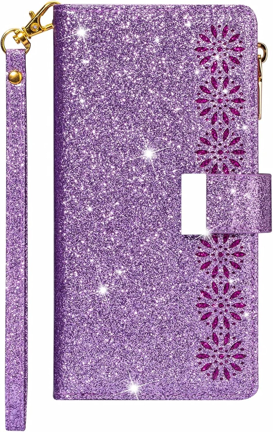 SCRENDY Funda para Xiaomi Mi 11 Lite 4G/5G, Carcasa Billetera con Tapa Flip Case Mujer Cartera PU Cuero con Soporte/Ranura de Tarjeta Cubierta Libro Cover-Púrpura