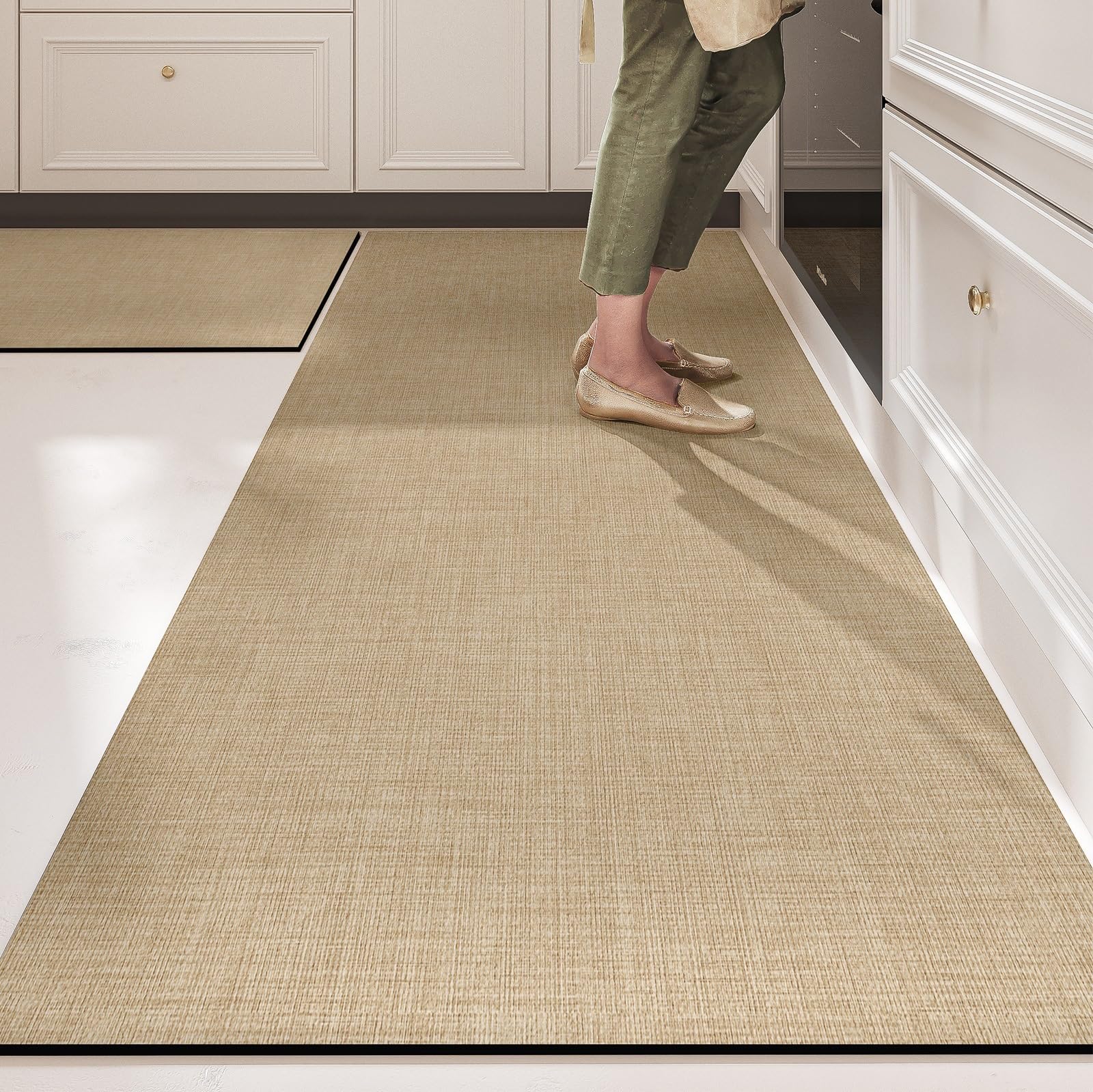Tapis de cuisine super absorbant anti-glisse pour sol propre et sec