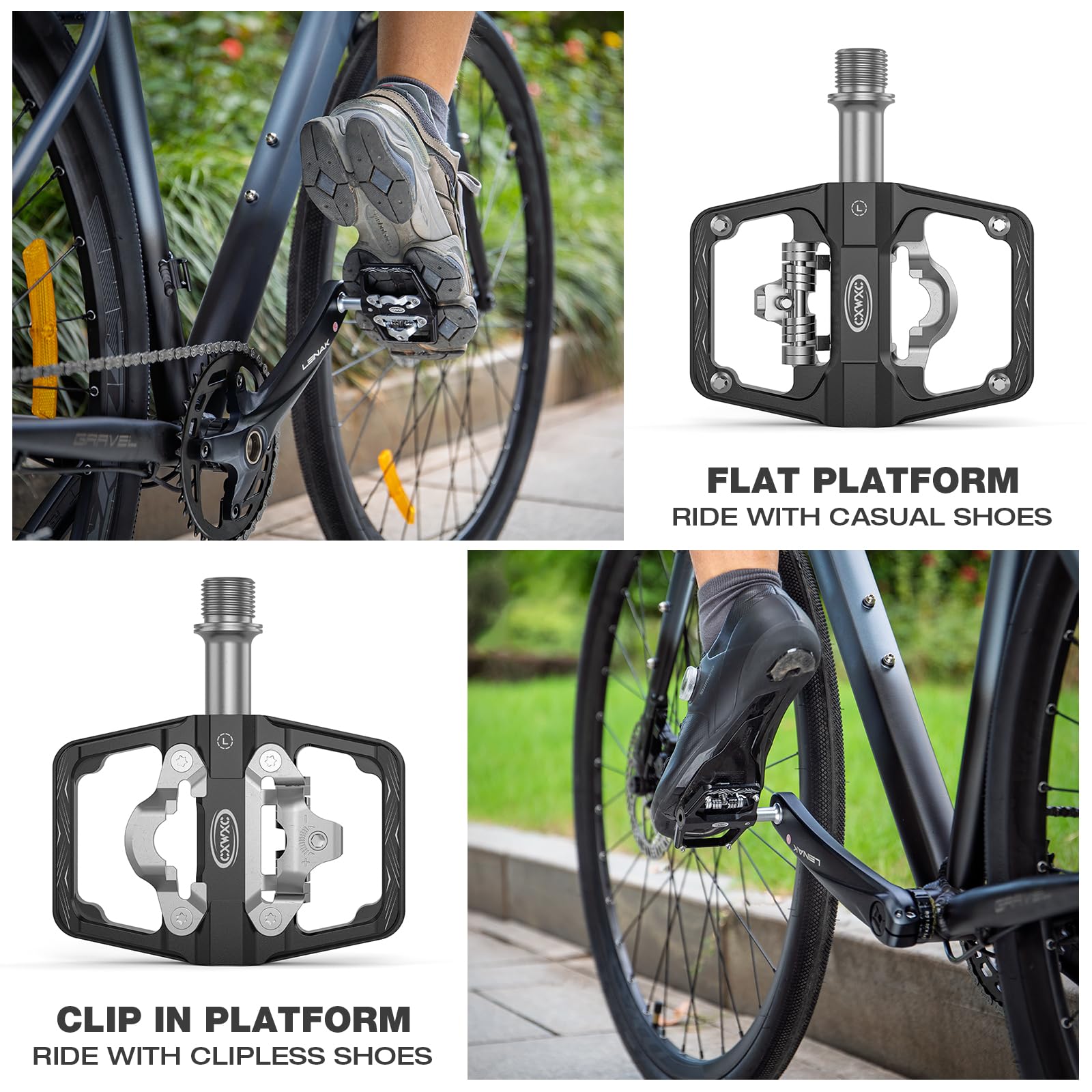 Amazon.com : CXWXC Mountain Bike Pedals Compatible with Shimano