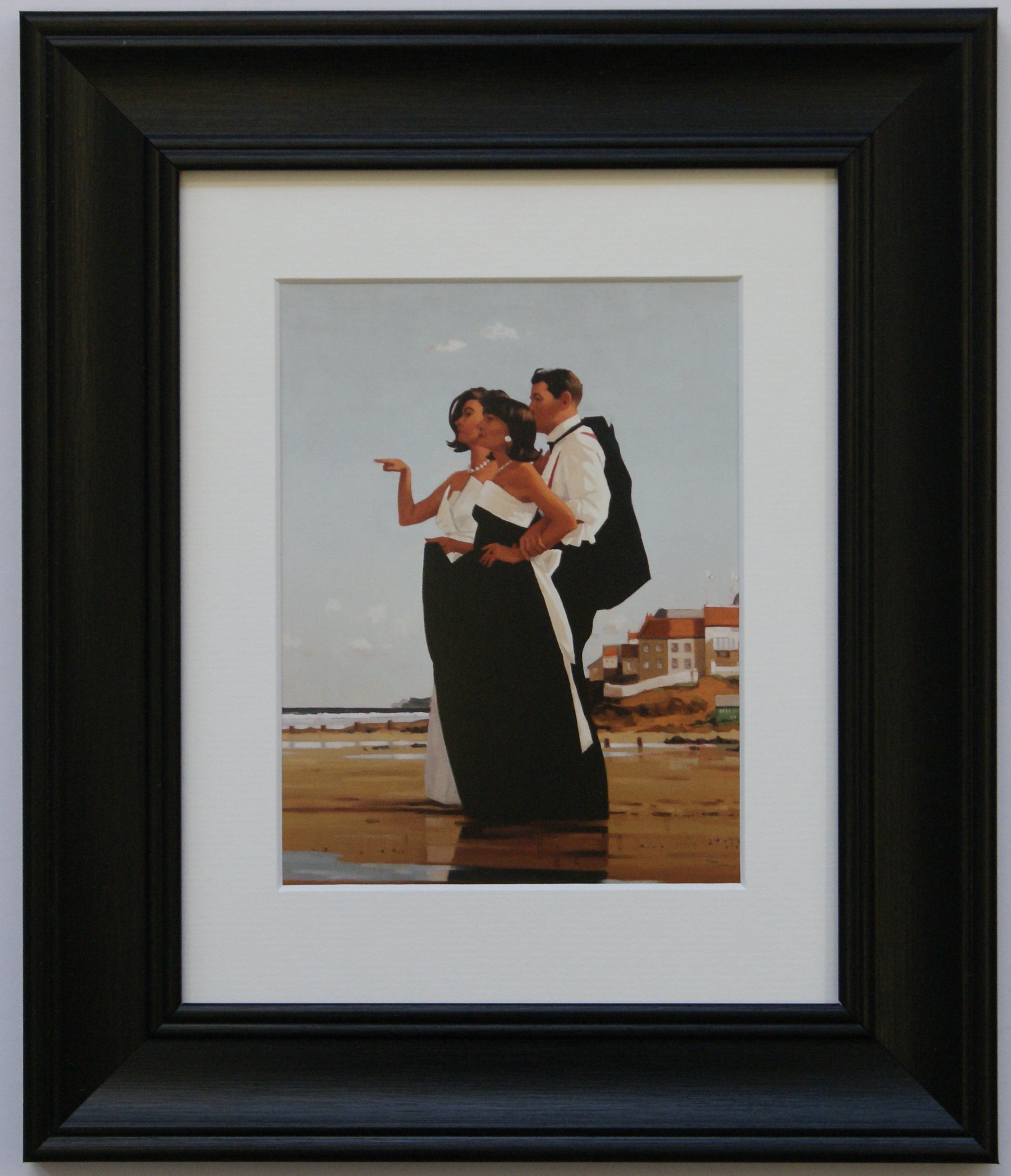 The Missing Man by Jack Vettriano Framed Art Print Picture (33cm x 28cm) Black Frame