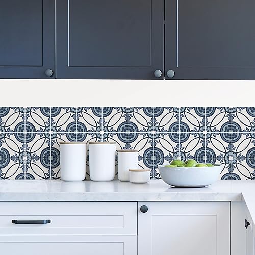 Miniatura 3 de WallPops DWPK2788 Fez Tile Kit Adhesivo de pared, color azul