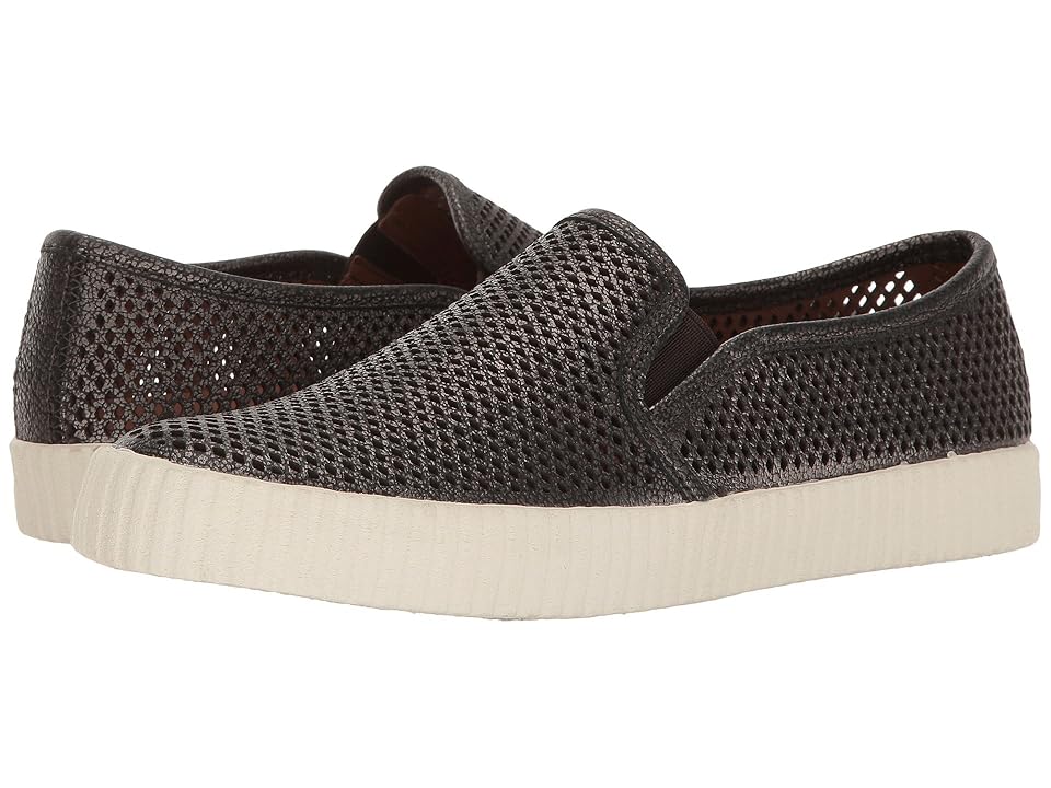 

Frye Camille Perf Slip (Pewter Metallic Full Grain) Women's Slip on Shoes