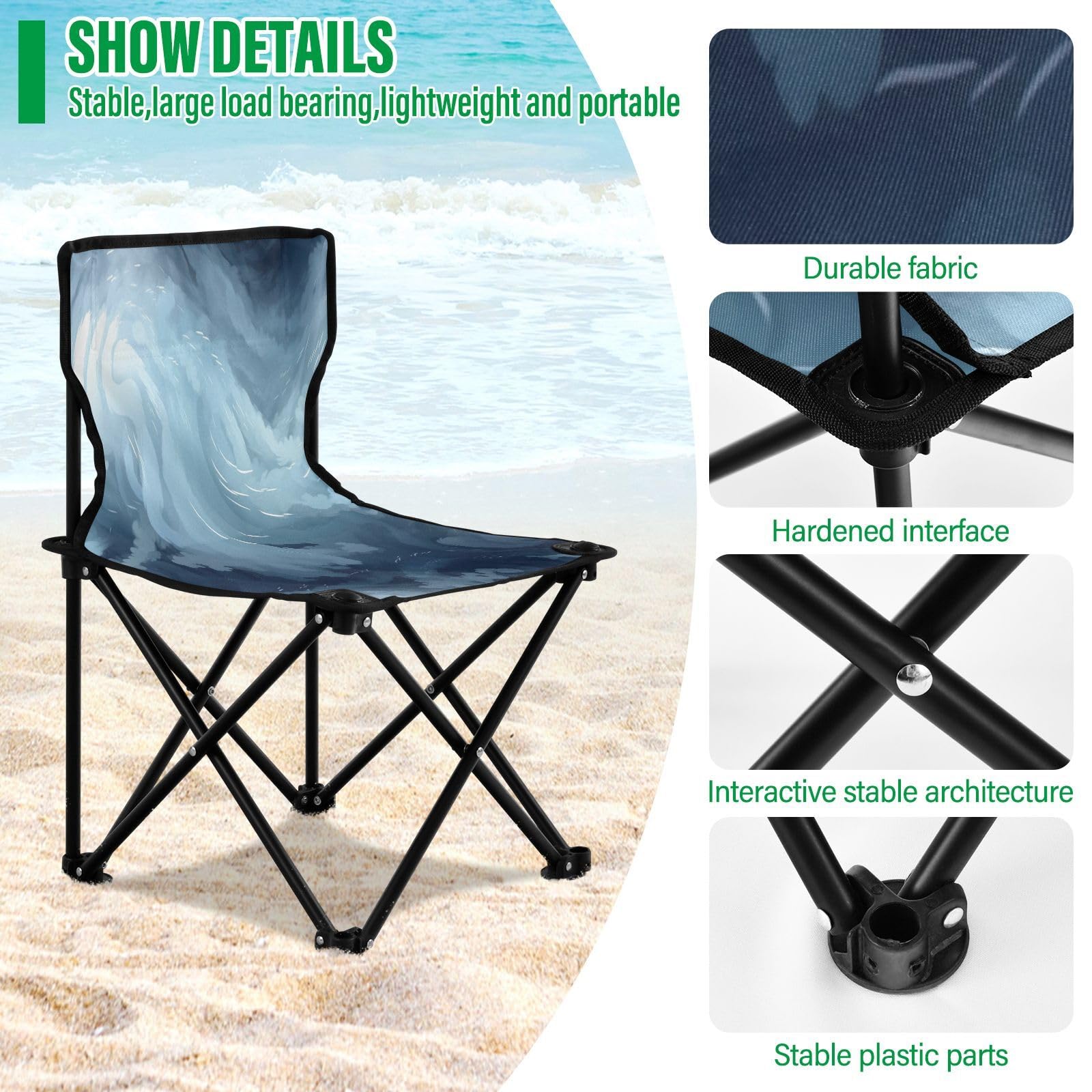 Amazon.com: Wassud Camping Chair Lightweight Portable Rolling
