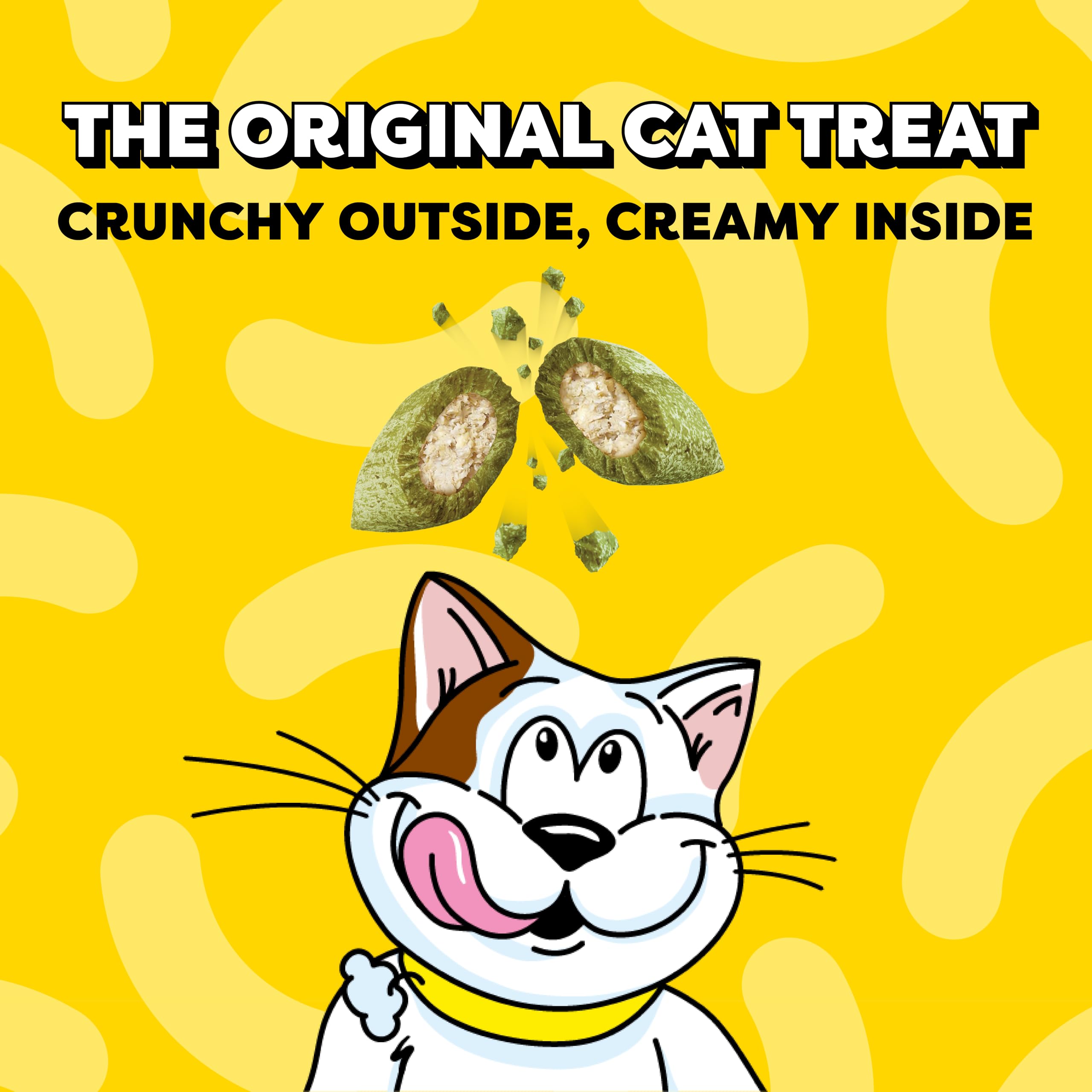 TEMPTATIONS Classic Treats for Cats Blissful Catnip Sabor 6 oz (Paquete de 10)