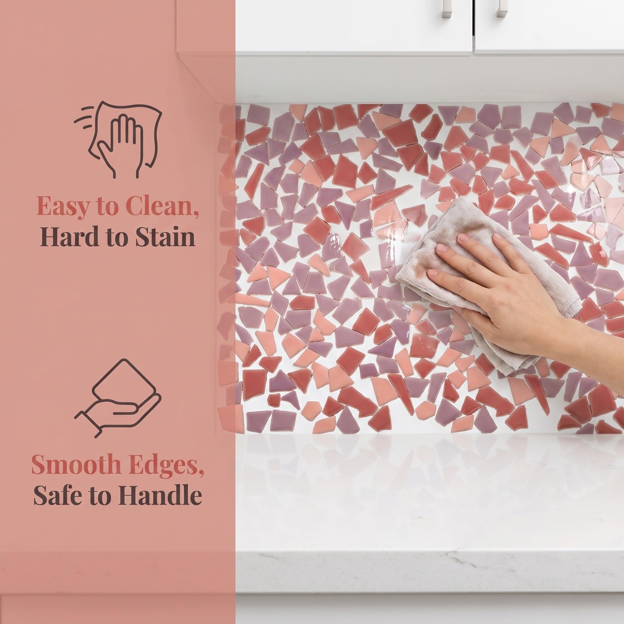 Toddmomy 1 sacchetto di mosaici in ceramica per lavori fai da te, pezzi di
