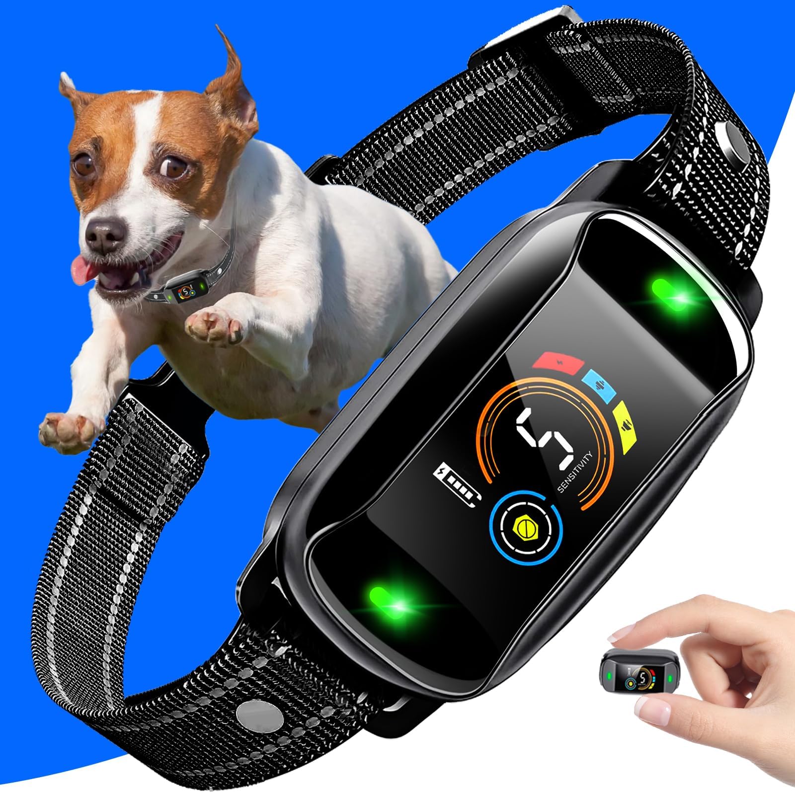 Dog Bark Collar,Rechargeable Bark Collar for Small Medium Large Dogs,Smart No Shock
