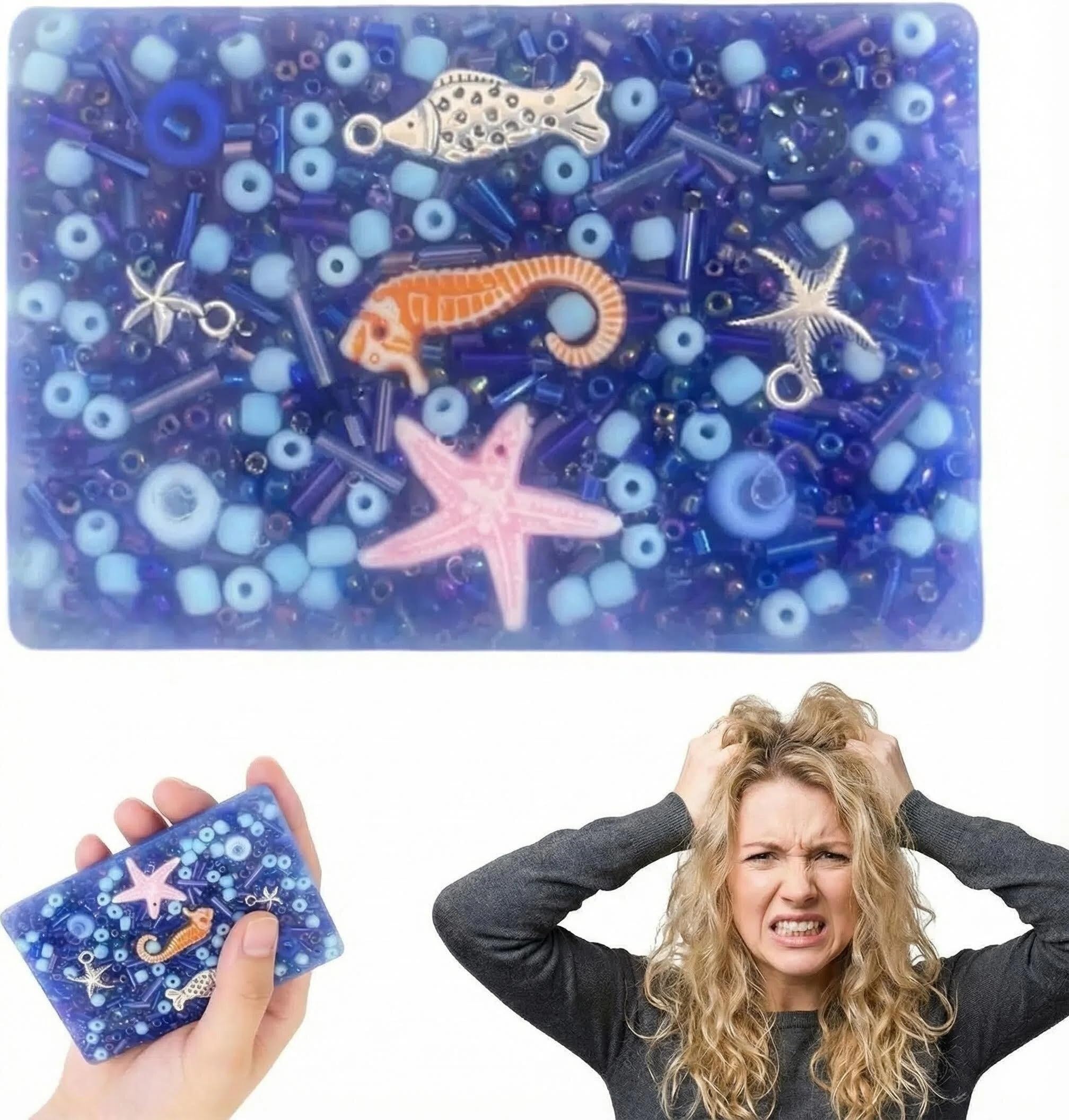 Picky Pad, QIANSSE Sensory Skin Picking Fidget Toys for Anxiety Relief Stress Relief Sensory Toys