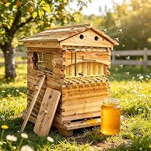 Self-Flowing Beehive Starter Kit, Fir Wood Hive with 7 Flow Frames