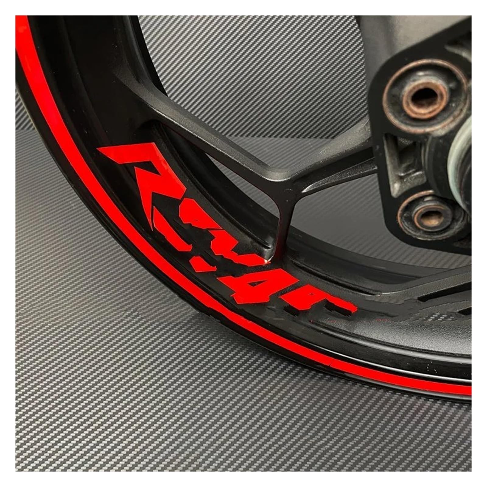 Naklejki na koła motocyklowe Dla A&PRILIA Dla RSV4 RR RF Odblaskowe Naklejki Paski Motocykl Koła Motocykla 16X Paski 8X Naklejki na felgi(RSV4 RR White)