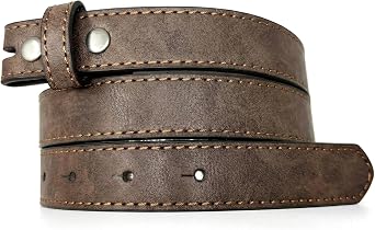 BC Belts Womens Thin Leather Belt Strap Vintage Distressed Texture 1" Wide