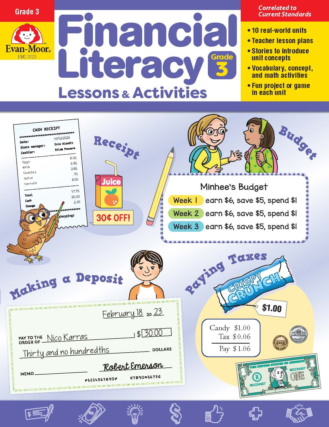 Buy Financial Literacy Lessons and Activities, Grade 3 Teacher Resource ...