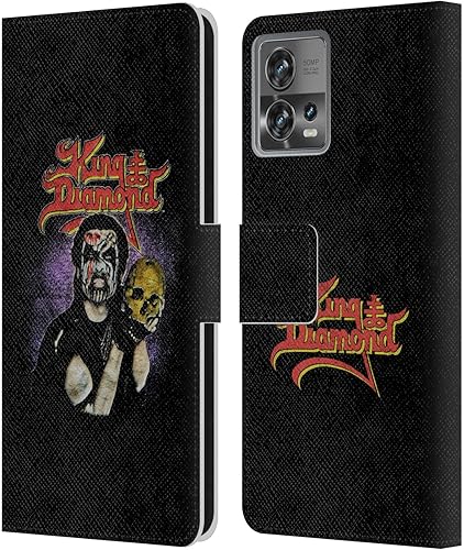 Miniatura 8 de Head Case Designs Officially Licensed King Diamond Graveyard Album Poster Leather Book Wallet Case Cover Compatible with Motorola Moto Edge 30 Fusion
