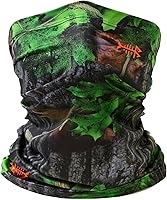 Vista 4 de BASSDASH Protección solar UPF 50+ UV Polaina para el cuello, máscara de pesca, caza, kayak, senderismo, ciclismo, esquí, deportes