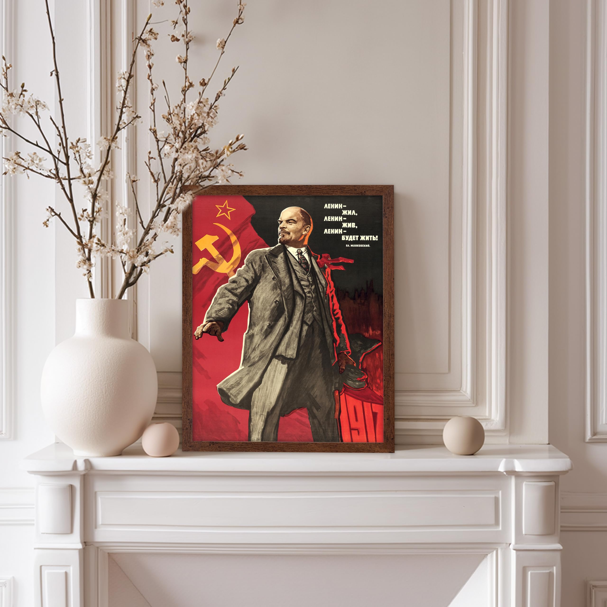 Amazon.com: Poster Master Vintage Vladimir Lenin Poster - Retro