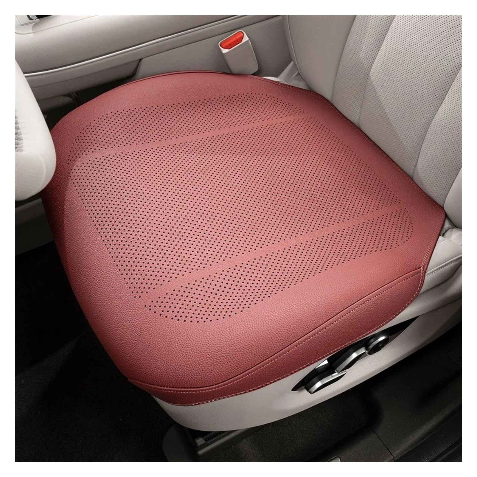 Jeiuvrao car seat cushion Luxury Ventilation Car Seat Cushion Full-inclusive Breathable Summer Cool Cushion(Red)