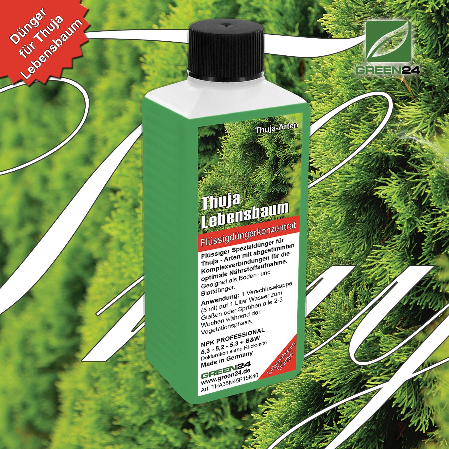 Thuja-Dnger - Lebensbaum, Thuja occidentalis Smaragd Flssigdnger 250ml :  Amazon.de: Garten