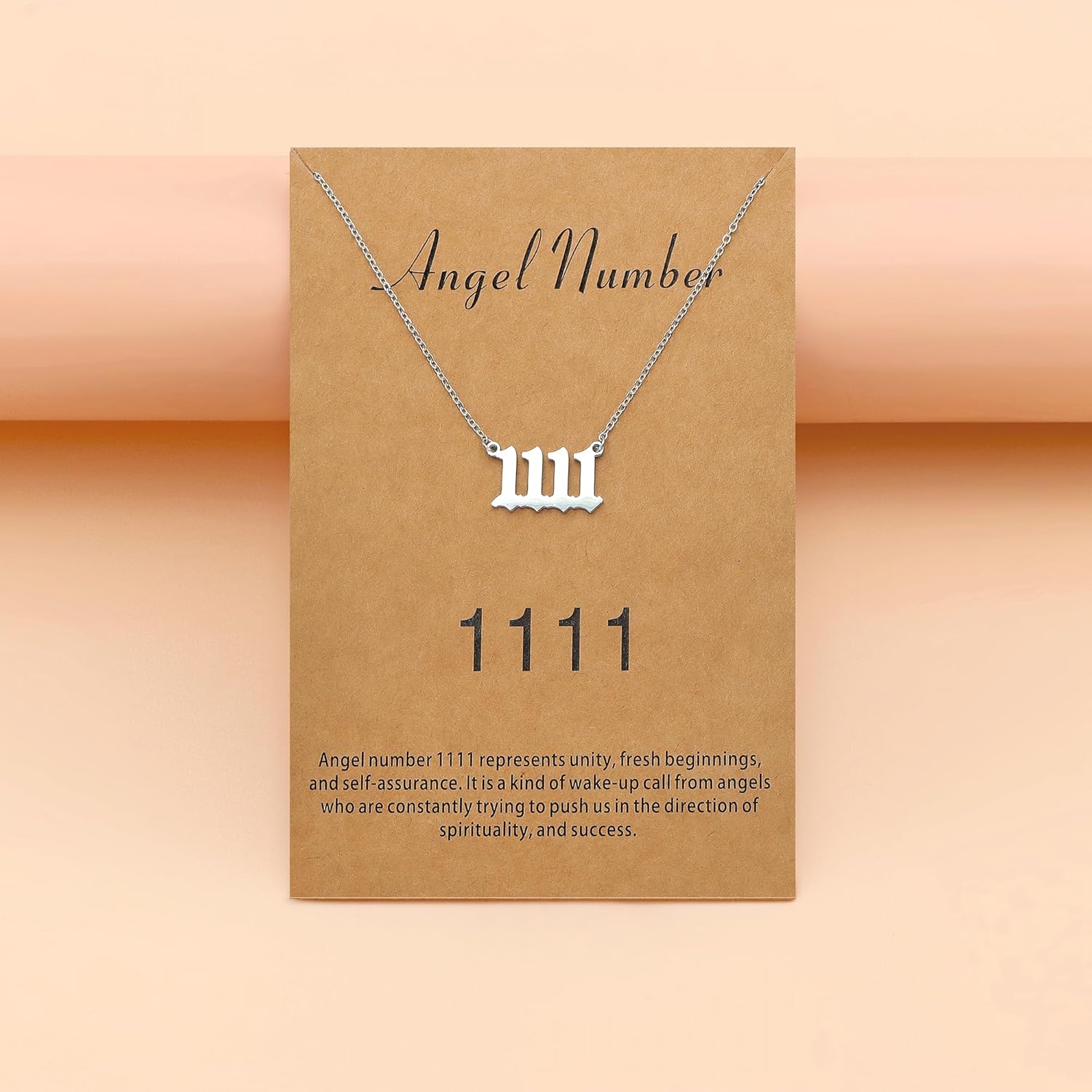 Sunique Angel Number Necklace for Women Dainty Gold Plated Number Necklace Numerology Jewelry Gifts for Women - Image 5