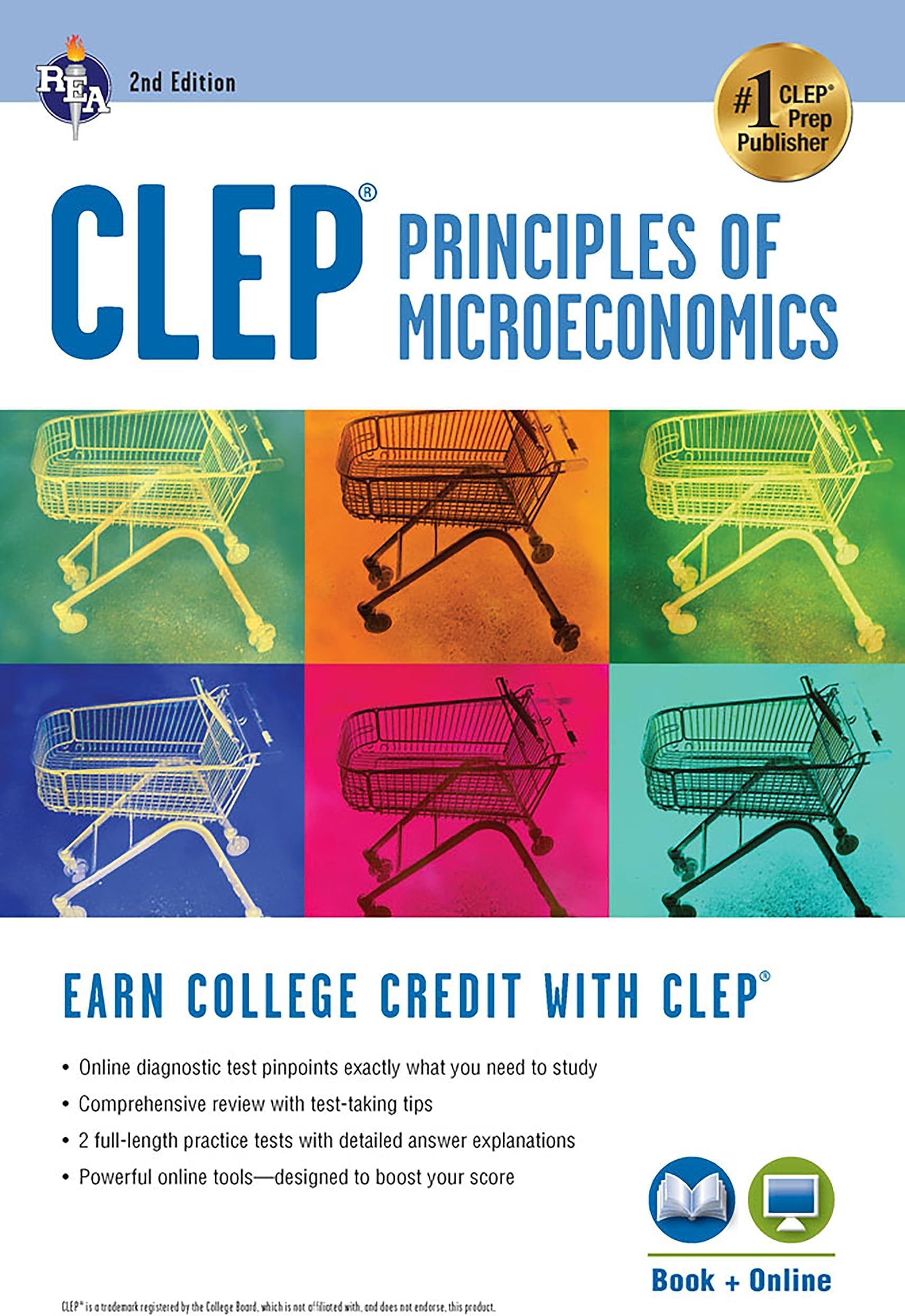 CLEP® Principles of Microeconomics Book + Online (CLEP Test Preparation)