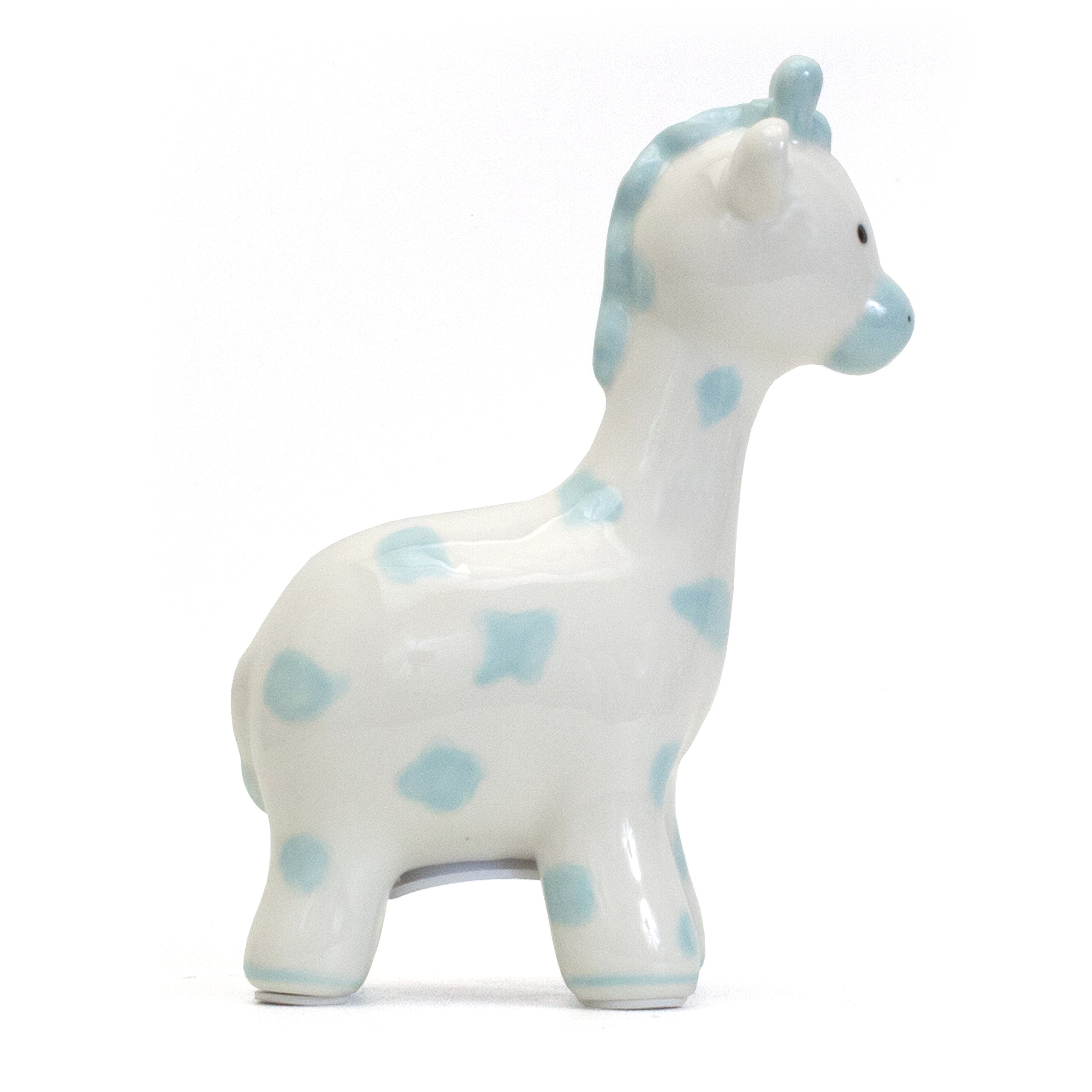 Amazon.com : Child to Cherish Spotted Giraffe Piggy Bank (Blue