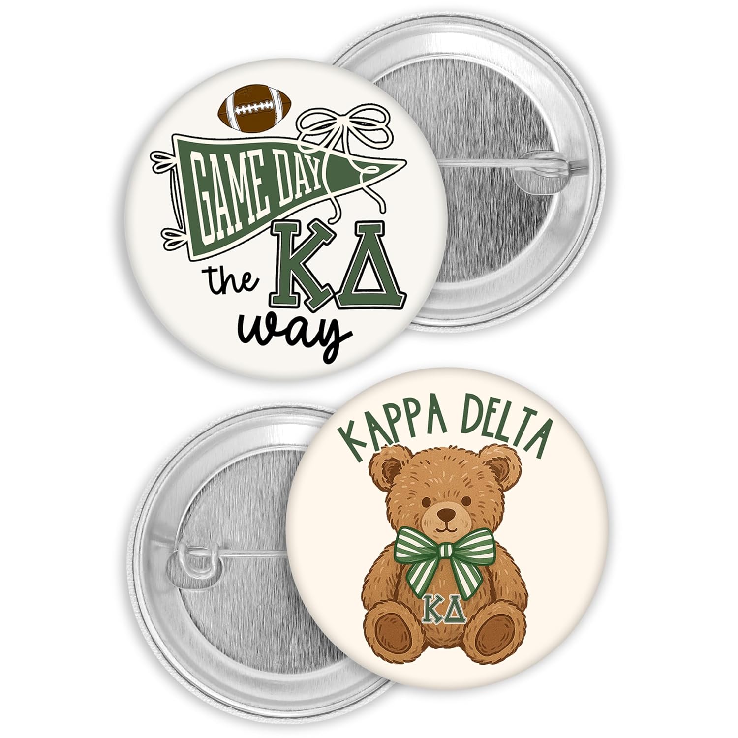 Amazon.com: Kappa Delta Pins Set, Kappa Delta 2-Piece Bundle with Game ...