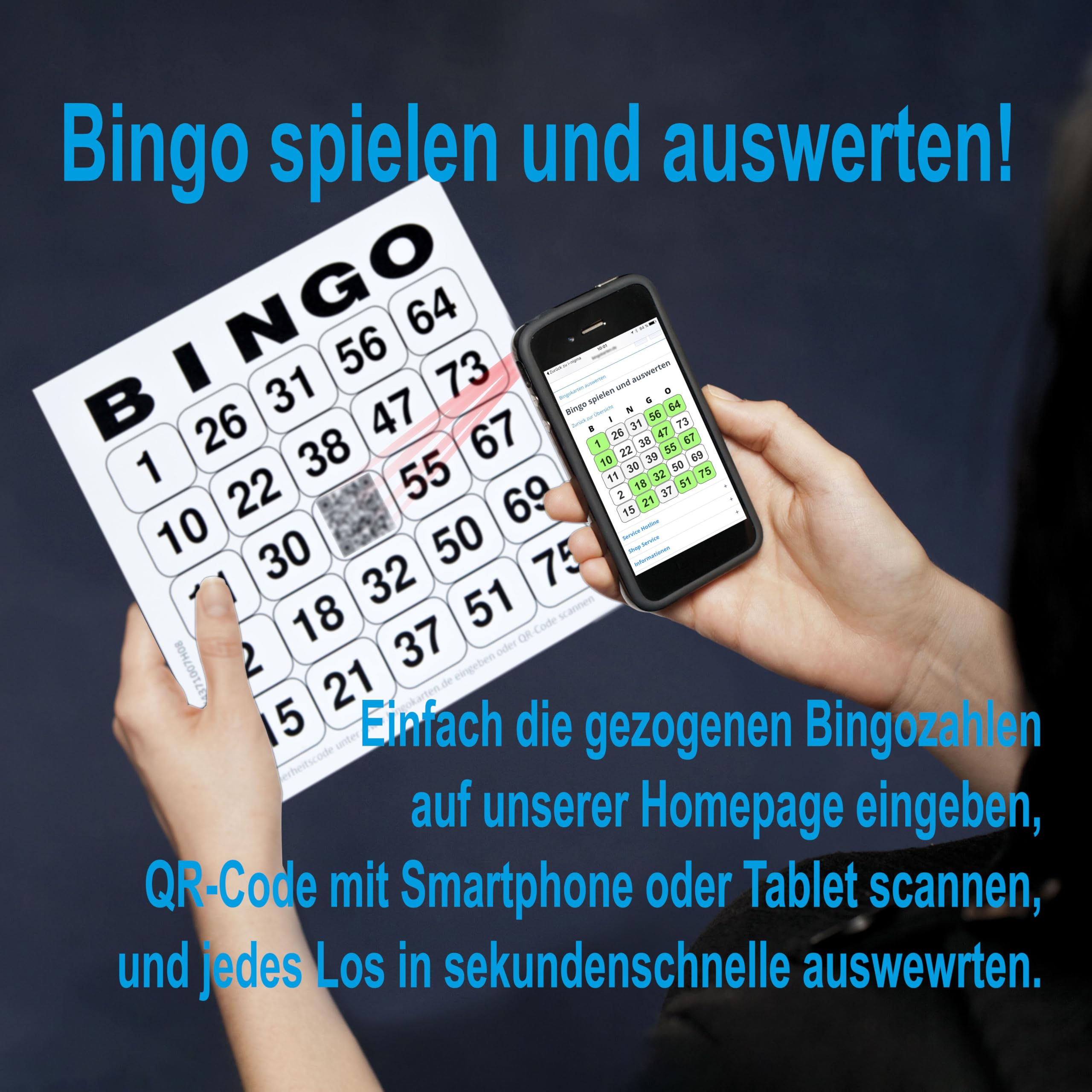 500 bingolozy/bingo System 24 aus 75 (10,5 x 11 cm)