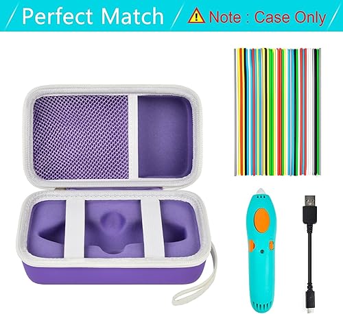 Miniatura 32 de ANKHOH Funda compatible con 3Doodler Start+ Essentials para juego 3D, organizador de almacenamiento para impresión de filamento de recarga